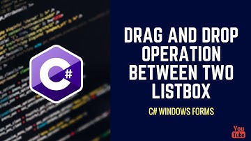 Drag And Drop Operation Between Two Listbox [C#] ✅