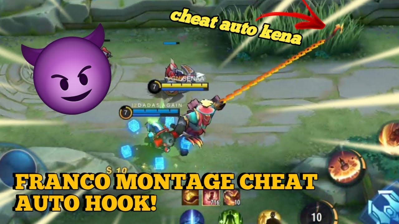 Franco Hook Montage Eps.1| Cheat Franco Auto Hook  | Mobile Legends