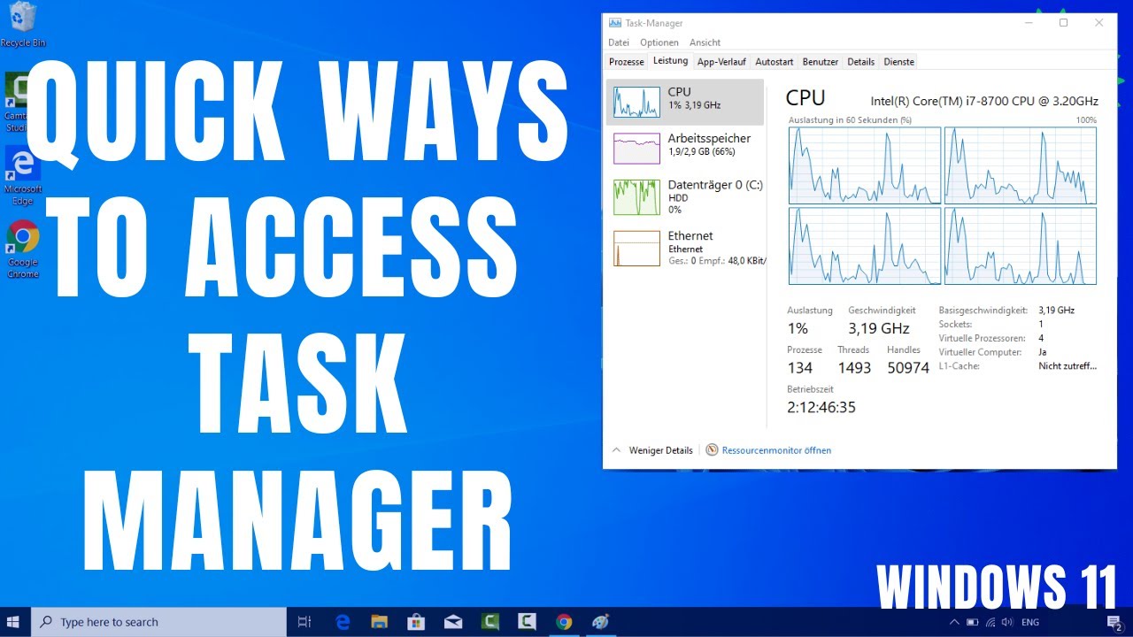 5 Ways to Open Task Manager in Windows 10/11 - YouTube