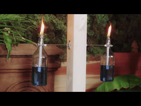 Upcycled Backyard Bottle Torches