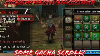 Toram Online - About the Ninja Skill Scroll Explanation + Some Ninjutsu Scroll Gacha~
