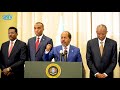 Madaxweynaha Jamhuuriyadda Oo Shir Saxaafadeed Warbaahinta U Qabtay Madaxweynaha Jamhuuriyadda Oo Shir Saxaafadeed Warbaahinta U Qabtay
