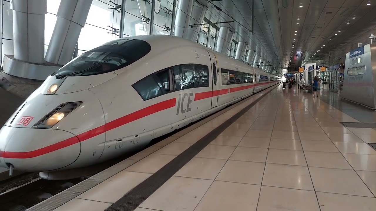 Zugverkehr in Frankfurt Flughafen-Fernbahnhof (Teil 1/2)