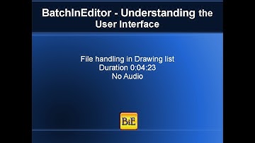 BatchInEditor - File handling in batch process