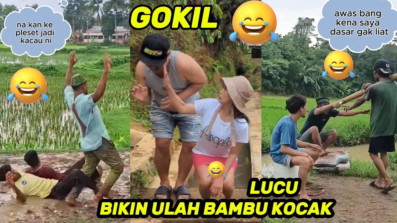 LUCU  BAMBU SIAL BIKIN ULAH KOCAK !!! KUMPULAN VIDO LUCU eps 13