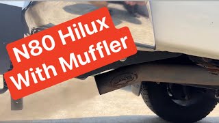What does a N80 Hilux 3” exhaust sound like with a muffler