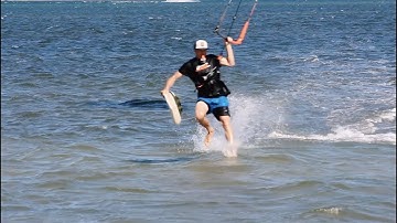 Walk on Water Kitesurfing. Learning how Part One