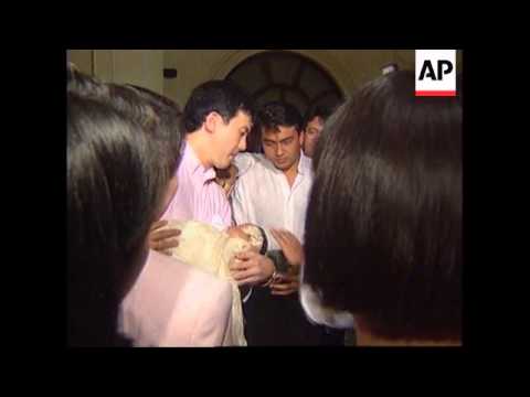 PHILIPPINES: CORAZON AQUINO SNUBS GRANDSON'S BAPTISM