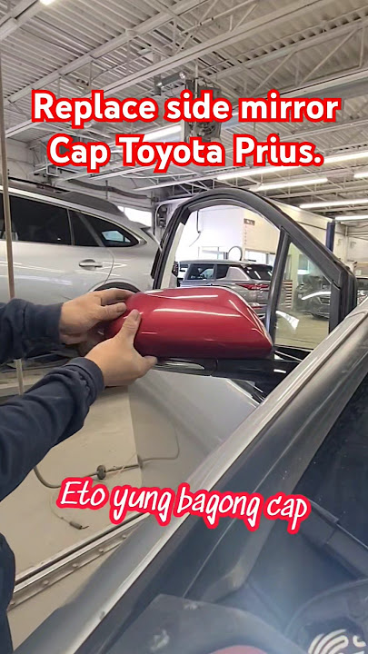 Hoe to Remove/Replace side mirror Cap Toyota Prius. #car #automobile #auto #tutorial #tips