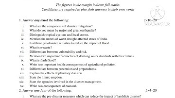 B.Sc 4th Semester Honours Question Paper-2022// Environmental Science(CC-10)//Burdwan University