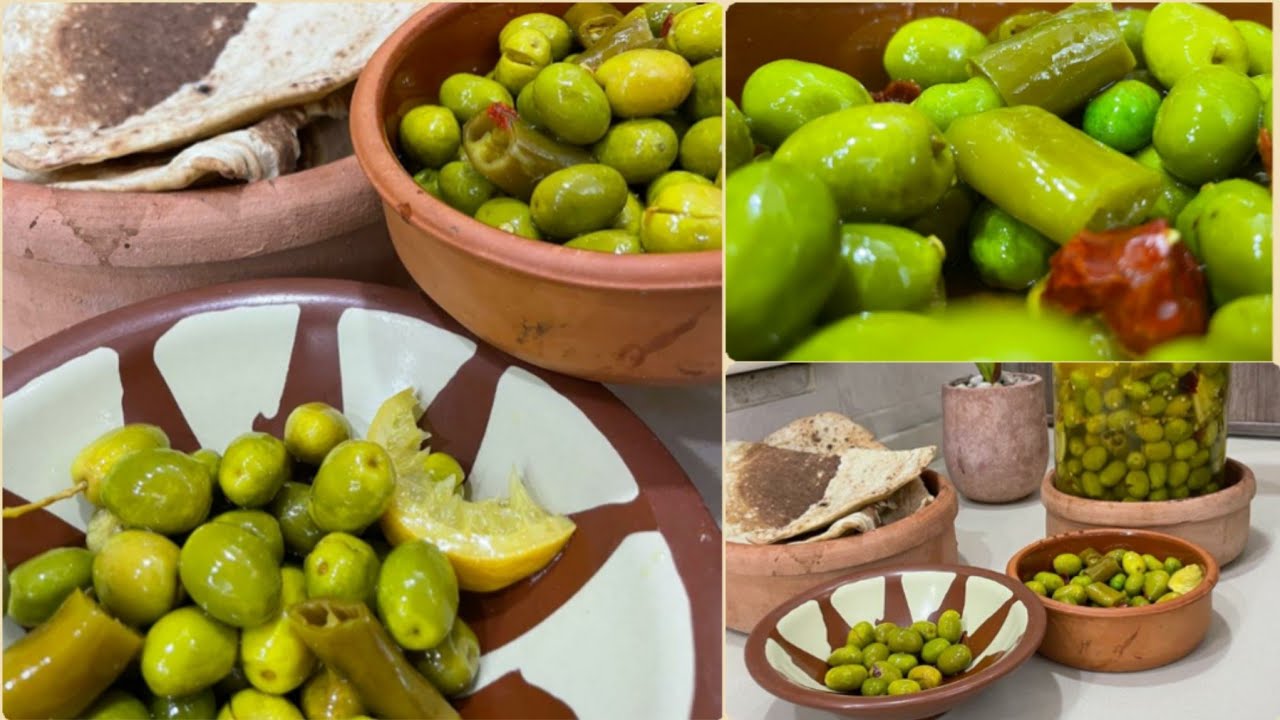كبس و تخليل الزيتون على طريقة الفلسطينية أجدادنا لون و طعم ولا أروع💚