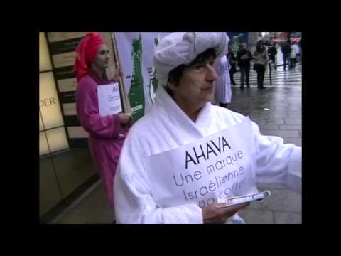 Action BDS "Boycott Ahava, Sephora Complice"!  Le 20/10/12 à Paris