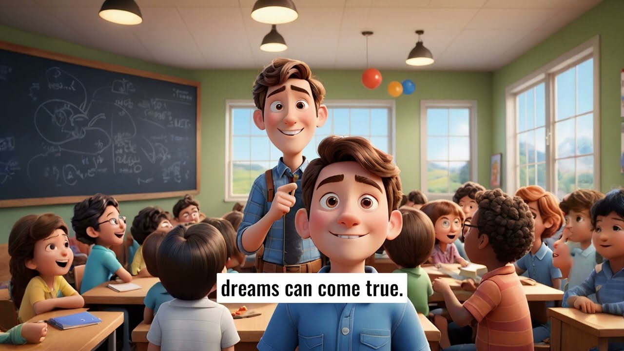 An educational video for children about ambition, no matter the difficulties 