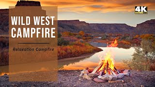 Cozy Campfire In The Wild West A 10 Hour Relaxing Colorful 4K Visual Experience On The Green River