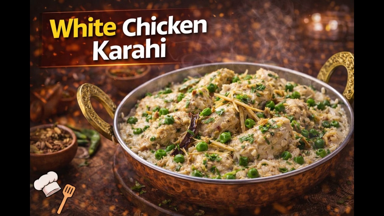 |White Chicken Karhai |Chicken receip |Eassy chicken receip |Chicken Karhai |Malai Boti |وائٹ کڑاہی 