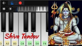 Video thumbnail of "Shiva Tandava Stotram | Easy Piano Tutorial | Perfect Piano | Pattas BGM"