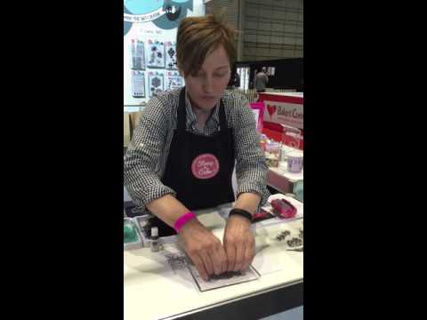 How to stamp directly on to fondant using Stamp a Cake