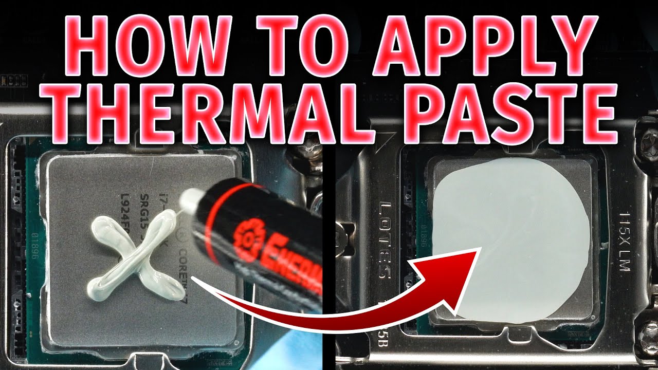 How To Apply Thermal Paste (Best And Worst Practices) YouTube