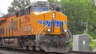 Union Pacific Locomotives Pulling CSX Tank Train
