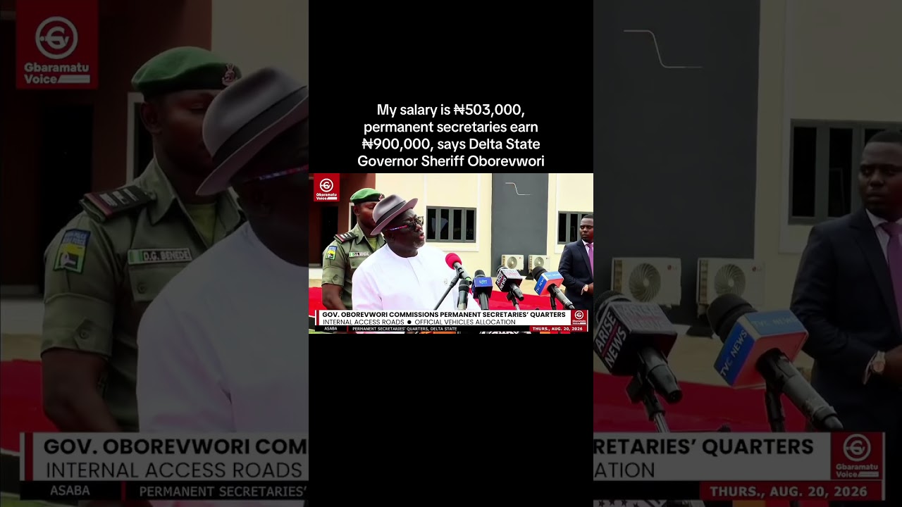 My salary is ₦503,000, permanent secretaries earn ₦900,000, says Delta governor