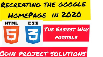 Recreating the Google HomePage with HTML & CSS  || UNDER 20 MINUTES