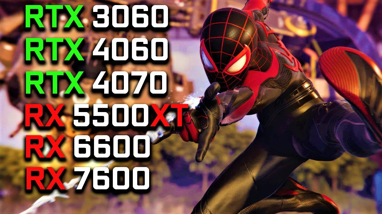6 GPUs: Marvel's Spider-Man 2 PC | RTX 3060, RTX 4060, RTX 4070