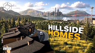 Building Hillside Homes Above the City || Cities: Skylines 2