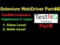 Selenium WebDriver | Part46 | How to Implement TestNG listeners in Selenium WebDriver