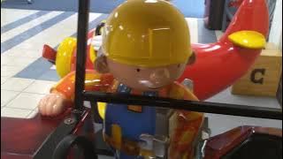 Back to see Jolly Roger Bob The Builder Red Scoop Repainted Coin Operated Kiddie Ride