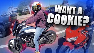 We Brought a Bucket of Cookies to Dutch Bros Employees! [Motovlog 344]