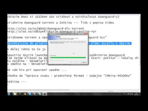 Ako stiahnuť a nainštalovať Dawnguard - Cz