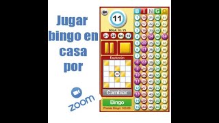 Como jugar Bingo con programa  bingo en casa desde zoom screenshot 5
