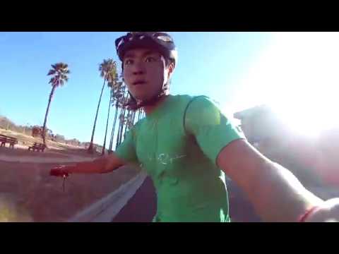 Kai Learns Longboarding (UCSB Tour)