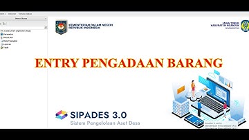Menu Pengadaan Aplikasi Aset Desa SIPADES 3.0