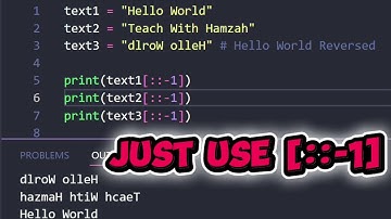 Reverse Any String in Python (1 Line Trick) 🔥