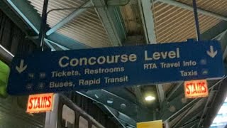 Walking on Tracks 9-10 at Ogilvie Transportation Center Chicago Downstairs Concourse Level- 21