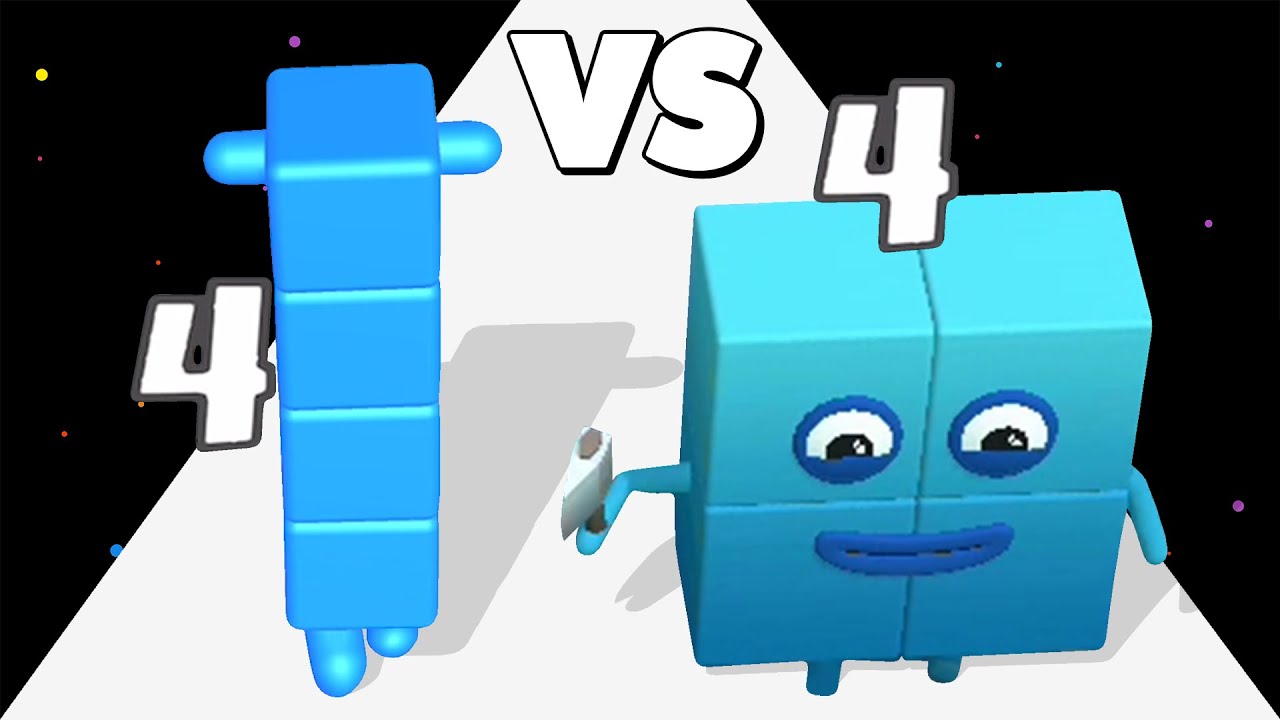 MERGE NUMBER CUBE RUN /vs LEVEL UP CUBES ✦ ASMR Gameplay Android iOS • NumberBlock Math Games