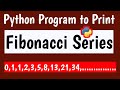 PYTHON PROGRAM TO PRINT FIBONACCI SERIES USING FOR LOOP || PYTHON PROGRAMMING IN TELUGU