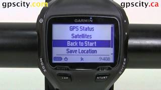 The GPS Settings on the Garmin Forerunner 910XT