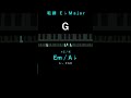A song where you keep playing G #shorts #piano　#ピアノ