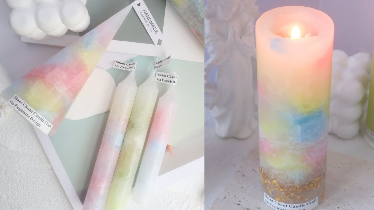 Candle Making Tutorial #11: Small Cracked & Color Blurring Designs