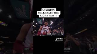 NUGGETS CELEBRATE WIN THE NBA FINALS PART 1