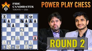 Hikaru Nakamura vs Vidit Gujrathi | FIDE Candidates 2024 | Round 2