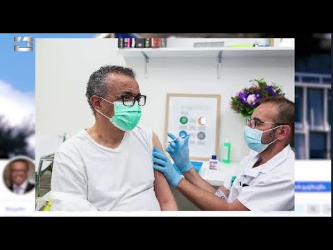 ჯანდაცვის მსოფლიო ორგანიზაციის დირექტორი კორონავირუსის საწინააღმდეგო ვაქცინით  აიცრა