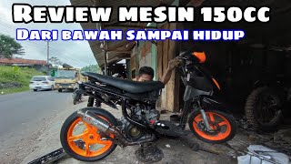 Seting Mio 150cc || Rakit Mio 150cc Harian Dari Bawah Sampai Hidup Review Part...Mio150cc