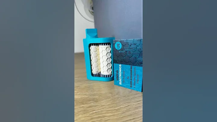 3D Printed Business Card Embosser Roller Hexagon Texture