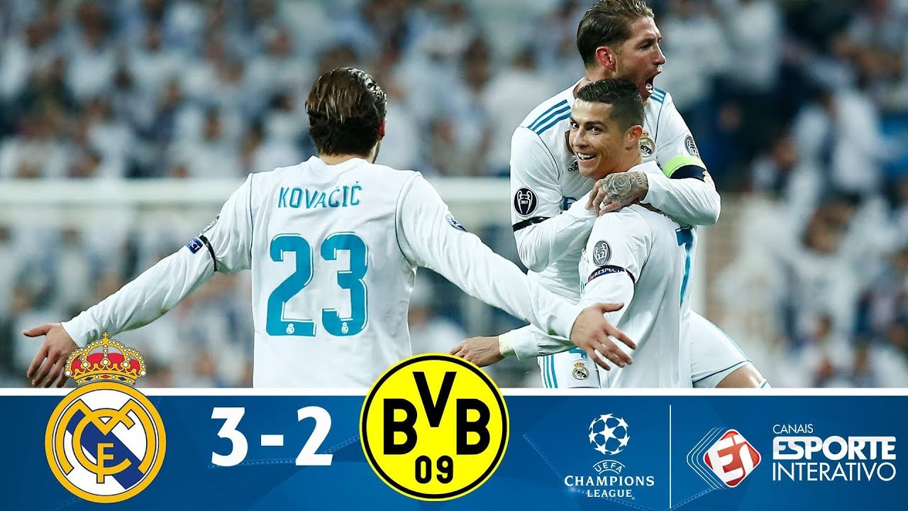 Melhores Momentos – Real Madrid 3 x 2 Borussia Dortmund – Champions League (06/12/2017)