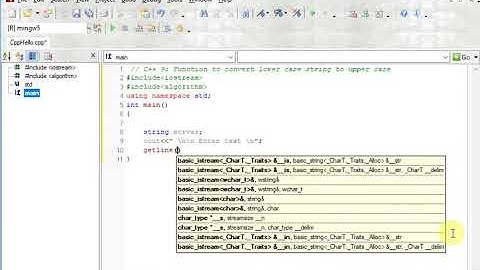 C++  Function to convert lower case string to upper case