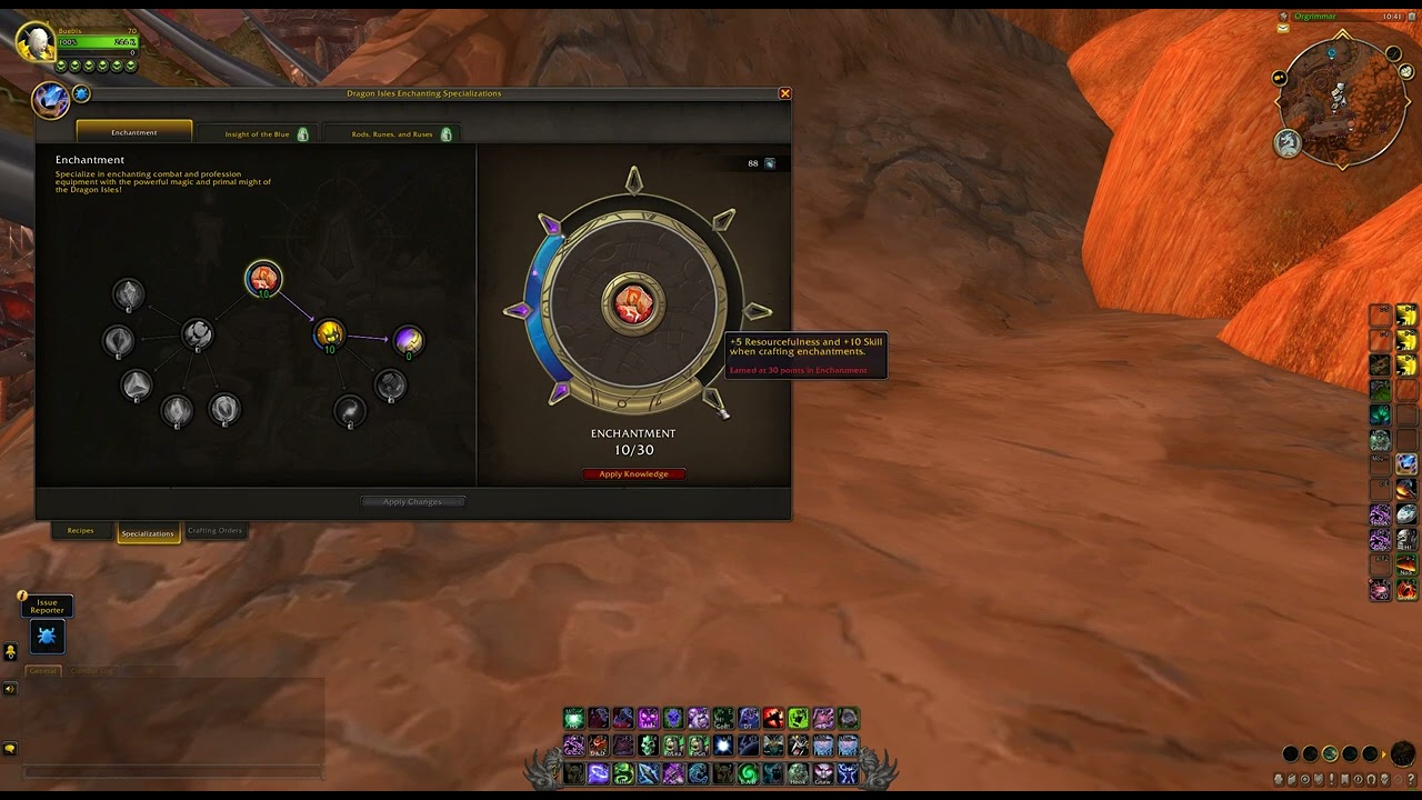 How to see all Profession Specialization Rank Major Bonuses, WoW Dragonflight