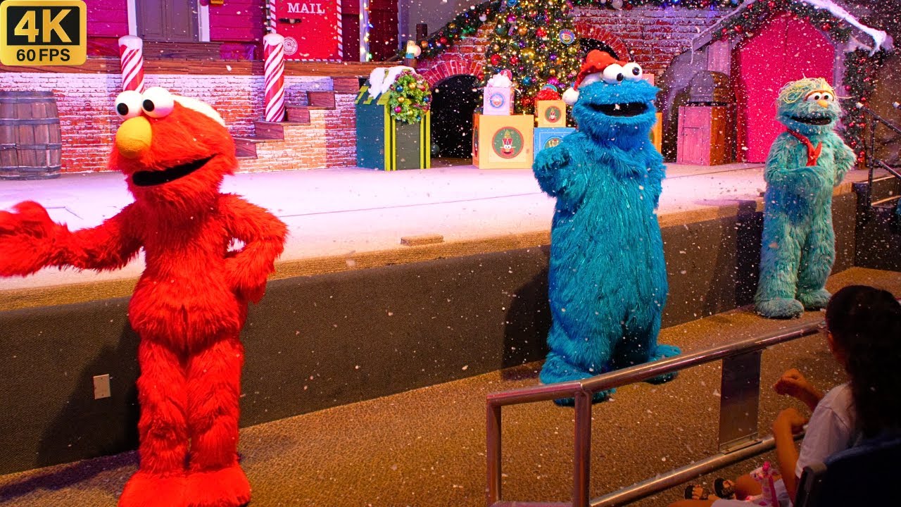 Рождественское желание Элмо 2024 🎄 Улица Сезам (4K) - Рождественский праздник SeaWorld в Орландо
